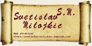 Svetislav Milojkić vizit kartica